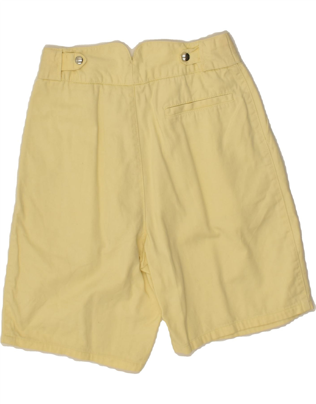 BENETTON Womens High Waist Casual Shorts IT 46 Large W26 Yellow | Vintage Benetton | Thrift | Second-Hand Benetton | Used Clothing | Messina Hembry 