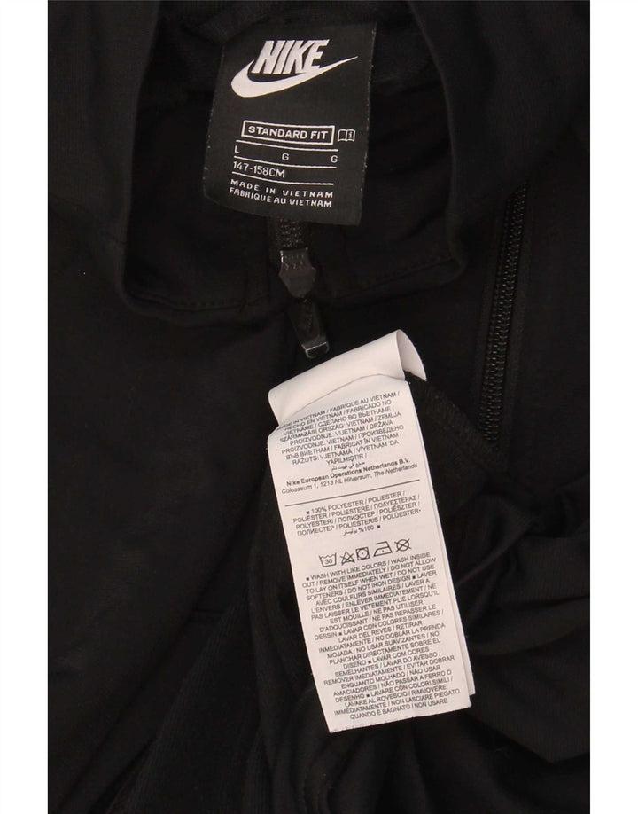Nike Boys Standard Graphic Tracksuit Top Jacket 12-13 Years Large Black