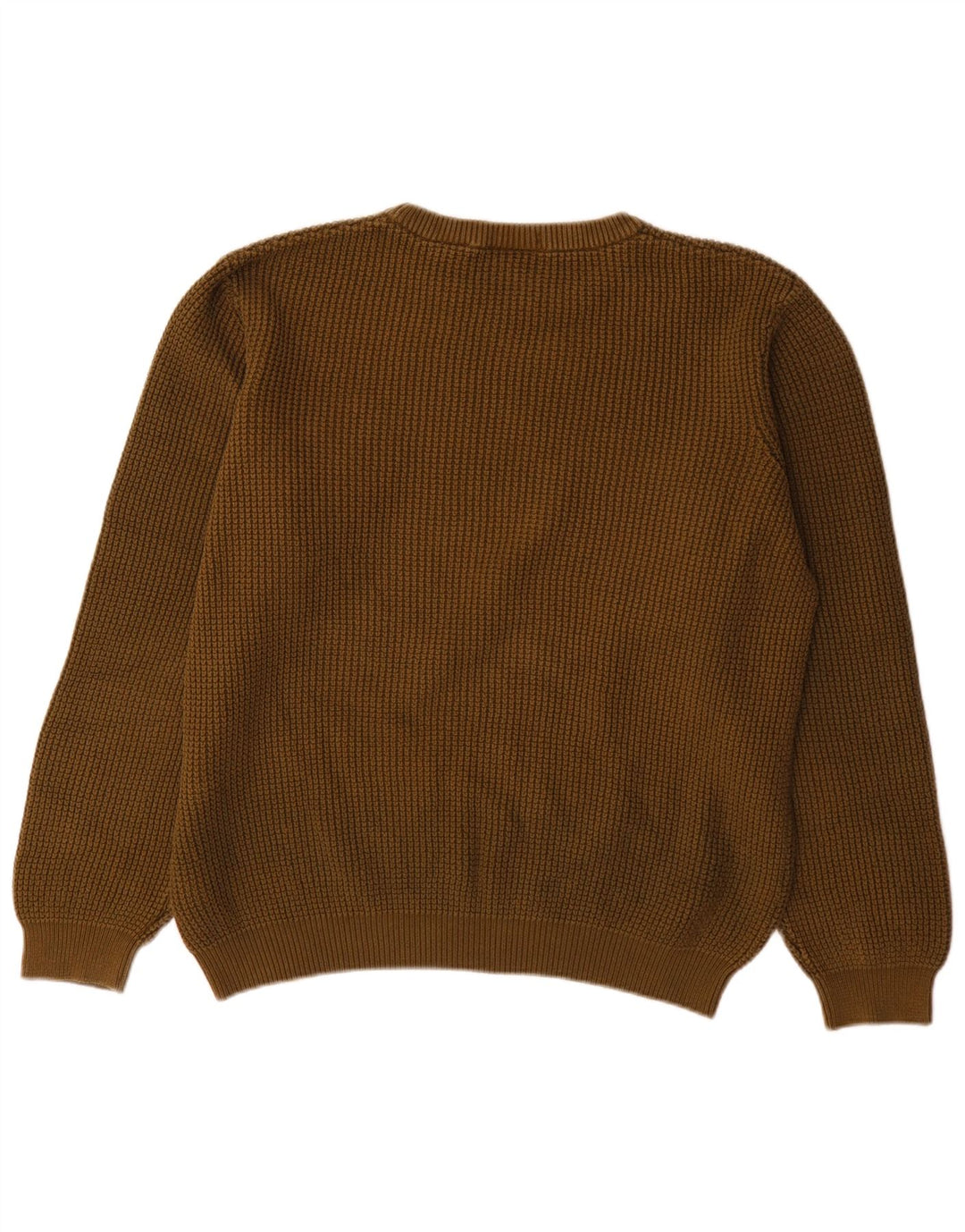 Timberland Mens Crew Neck Jumper Sweater Large Khaki Cotton