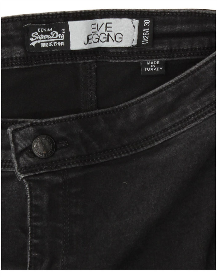 Superdry Womens Evie Jegging Jeans W26 L30 Black Cotton