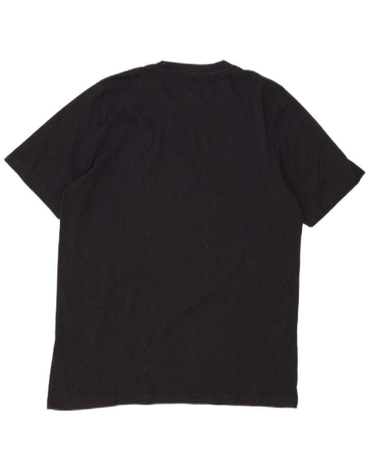 Adidas Mens Graphic T-Shirt Top Medium Black Cotton