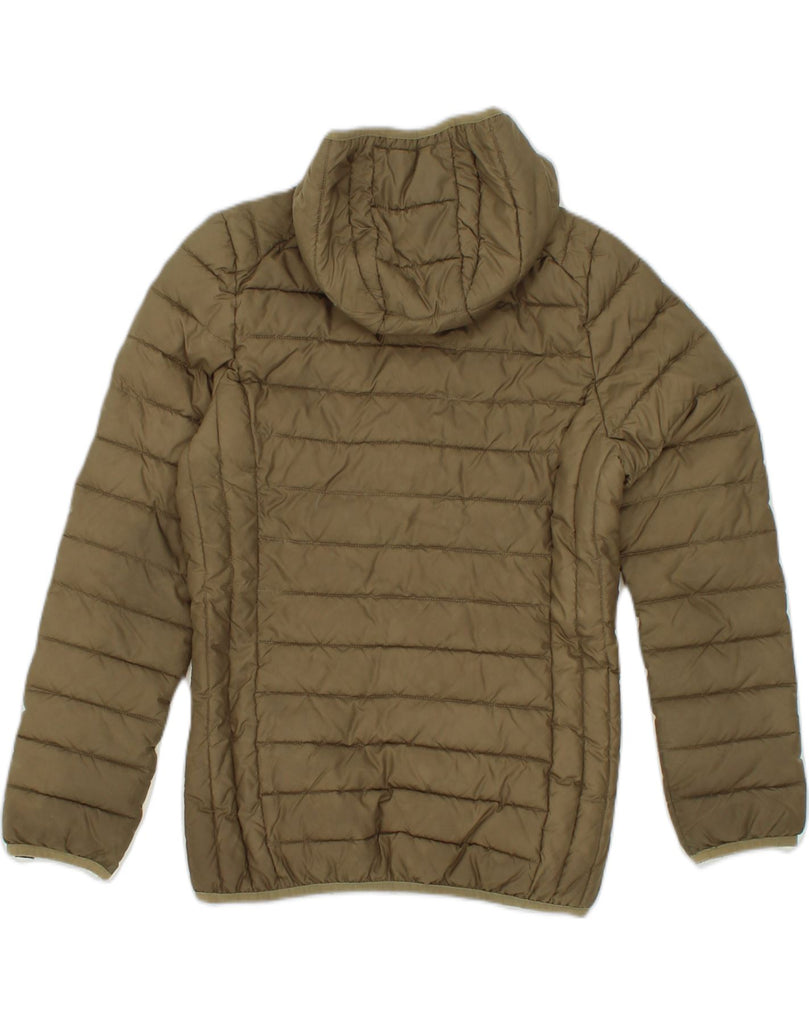 ELLESSE Womens Hooded Padded Jacket UK 8 Small Khaki Polyester | Vintage Ellesse | Thrift | Second-Hand Ellesse | Used Clothing | Messina Hembry 