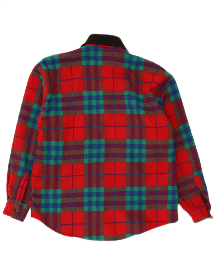 Tipo' S Mens Flannel Shirt Small Red Check Wool