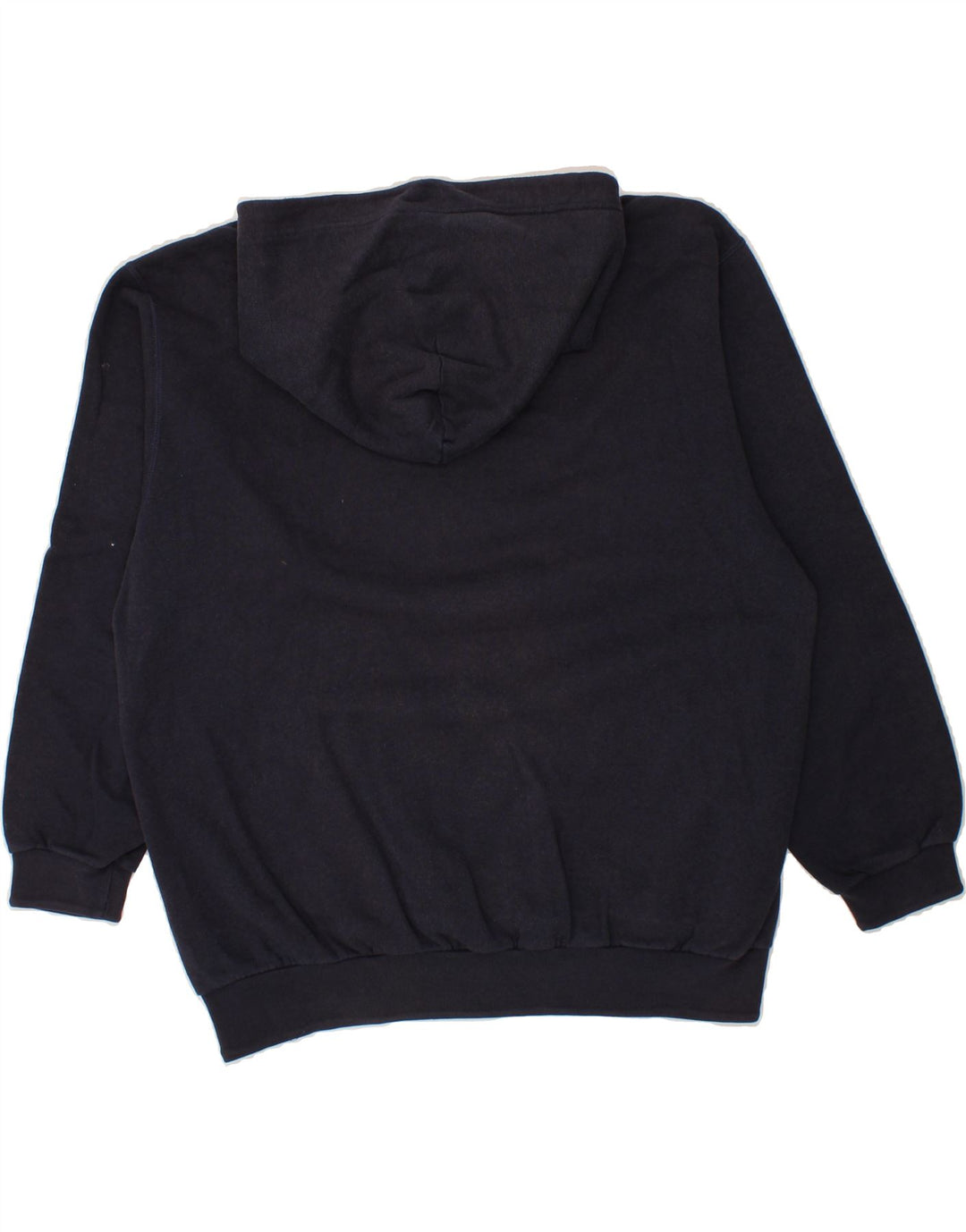 CHAMPION Mens Graphic Hoodie Jumper Large Navy Blue Vintage Champion and Second-Hand Champion from Messina Hembry 
