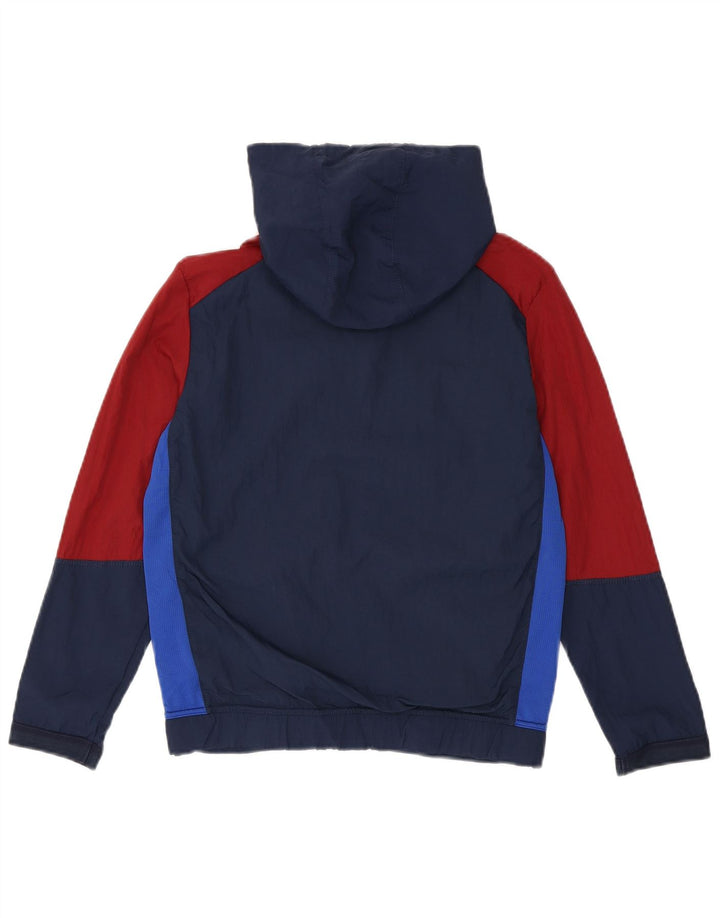 Russell Athletic Boys Rain Jacket 10-11 Years Large Navy Blue Colourblock