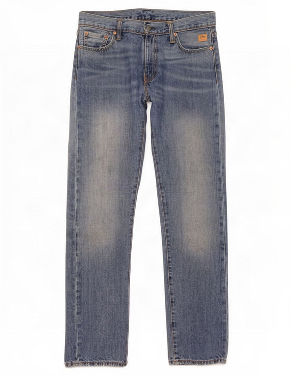 Levi's Mens 504 Straight Jeans W30 L32 Blue Cotton