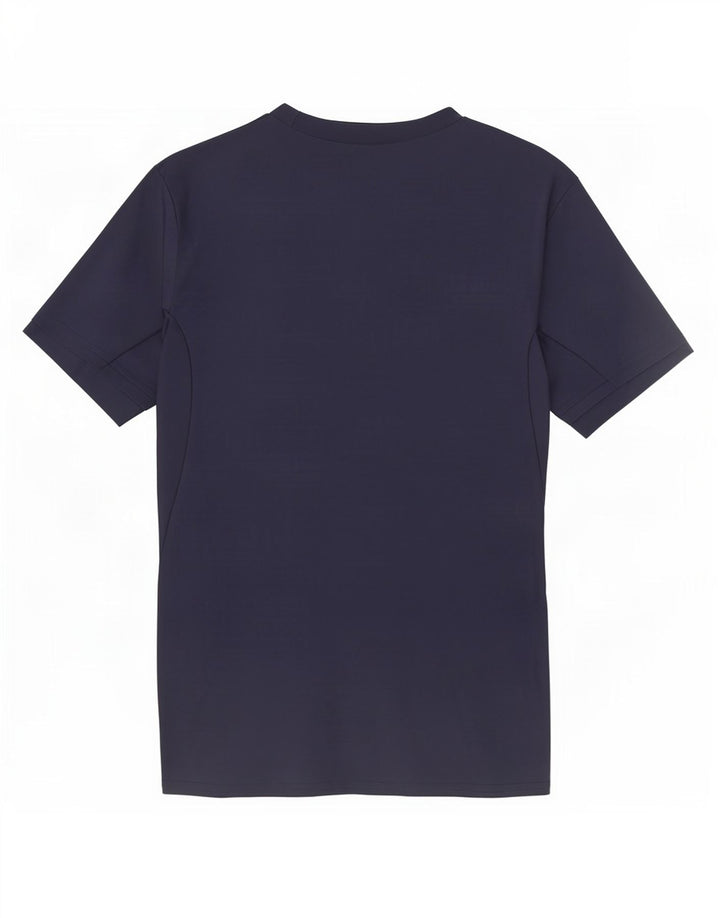 Under Armour Mens Heat Gear T-Shirt Top Medium Navy Blue Polyester