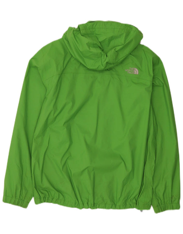 The North Face Mens Hooded Rain Jacket UK 36 Small Green Nylon