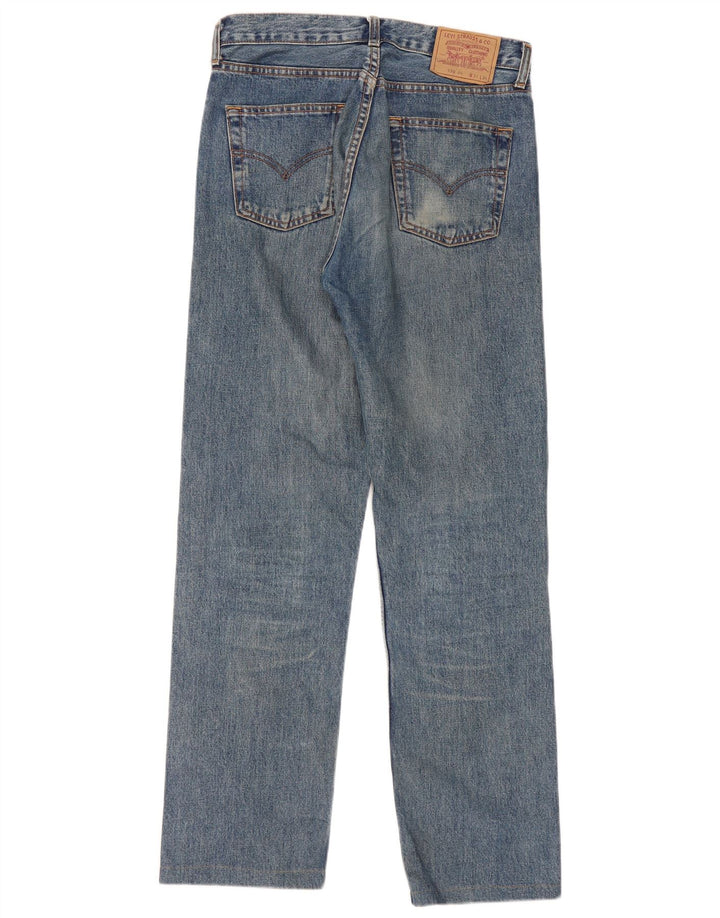 Levi's Womens 590 Straight Jeans W31 L32 Blue Cotton