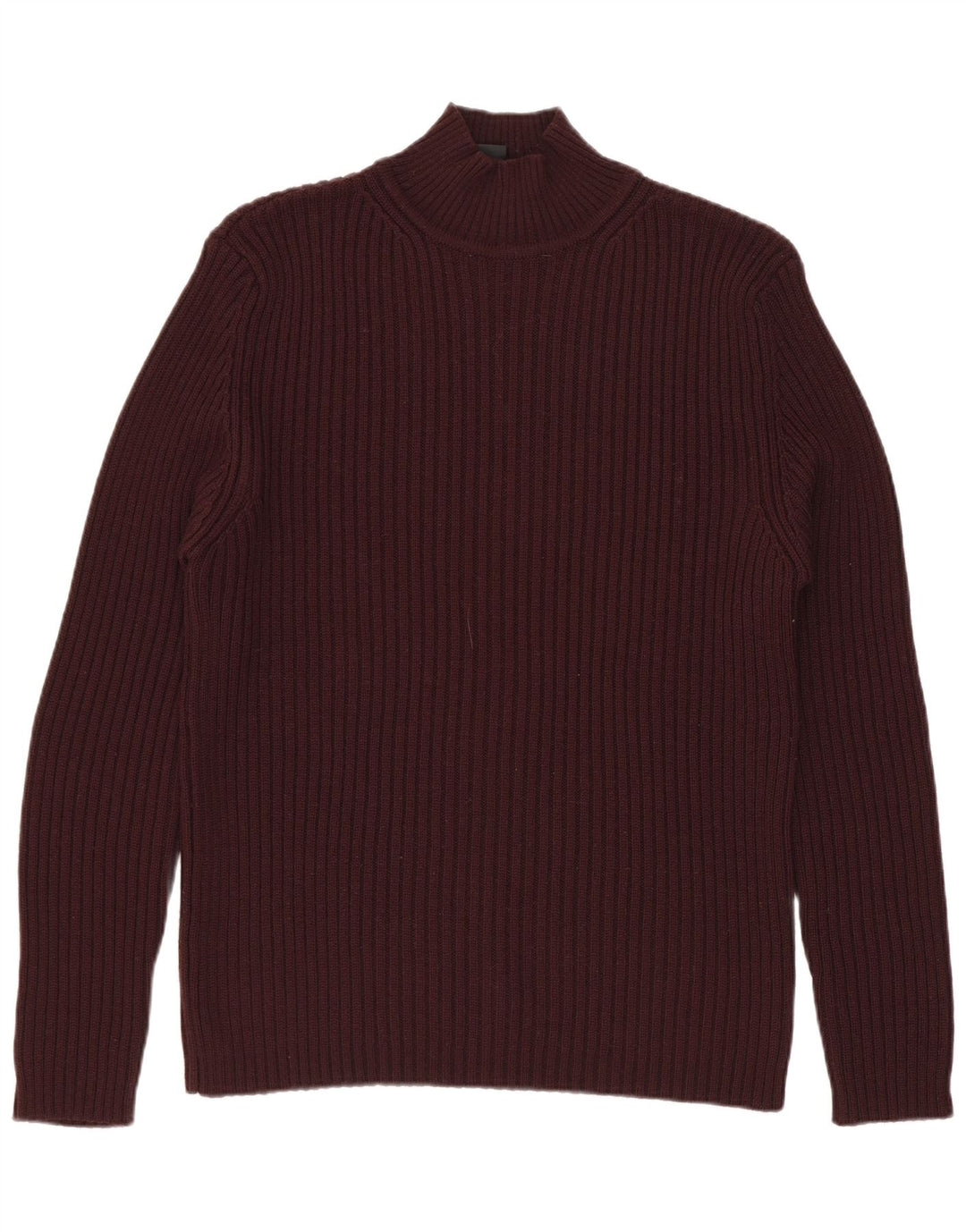 Marlboro Classics Mens Turtle Neck Jumper Sweater Medium Burgundy