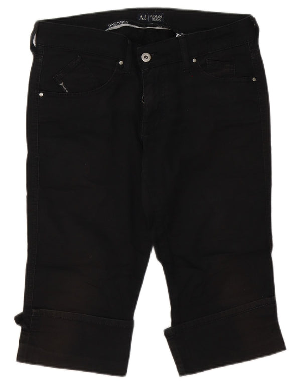 Armani Womens Capri Jeans W29 Medium Black Cotton
