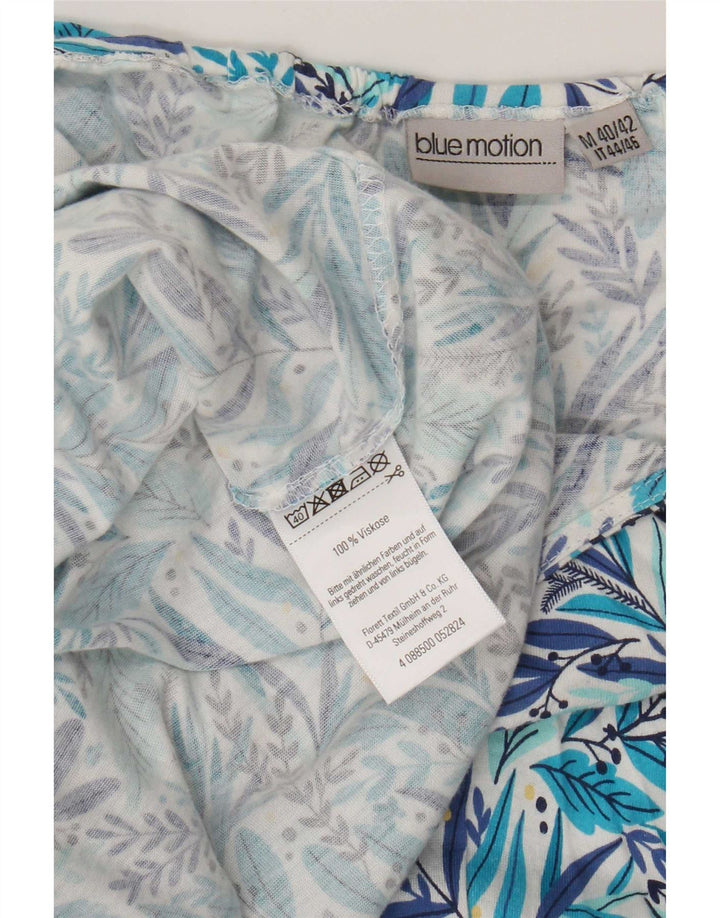 Blue Motion Womens Maxi Halter Dress EU 40/42 Medium Blue Floral Viscose