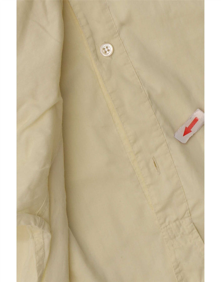 Umberto Ginocchietti Mens Short Sleeve Pullover Shirt IT 52 Large Yellow