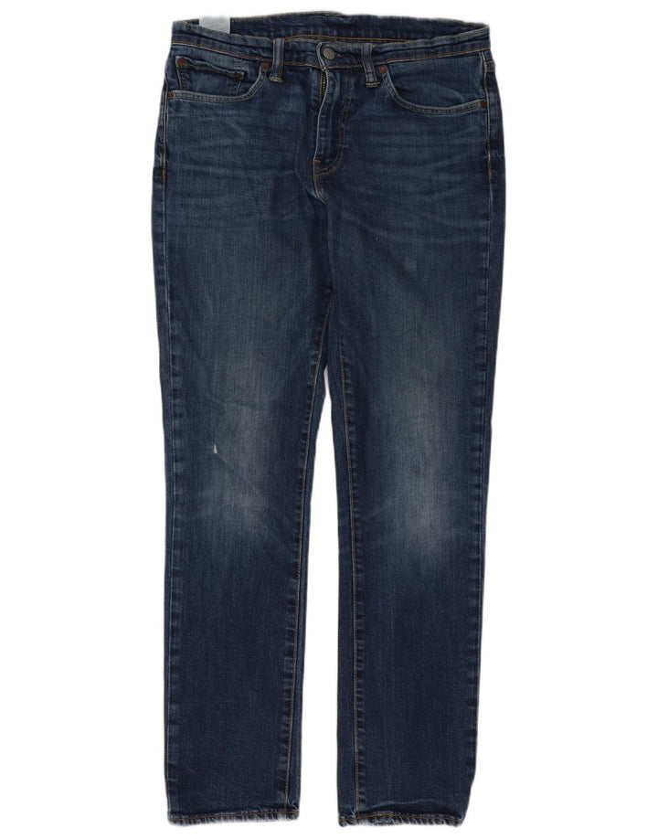 Levi's Mens 511 Slim Jeans W32 L32 Navy Blue Cotton