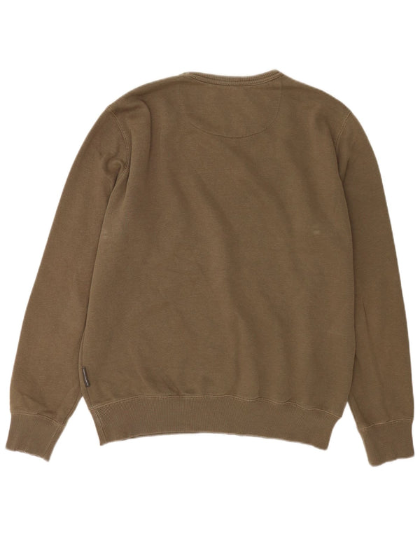 FRENCH CONNECTION Mens Sweatshirt Jumper XL Khaki Cotton