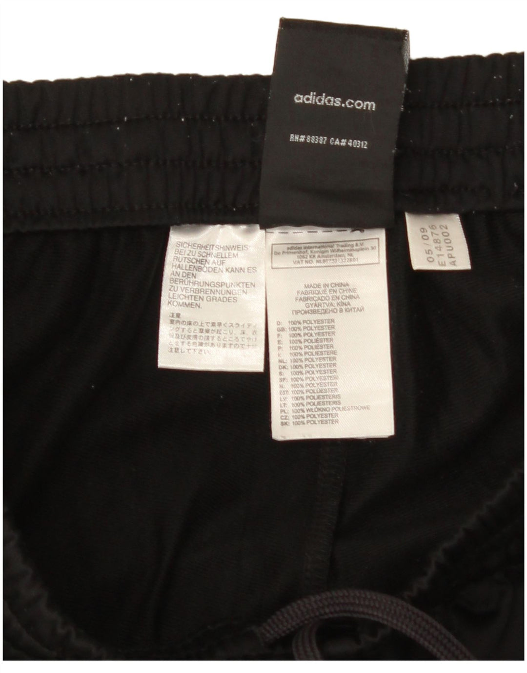 Adidas Mens Clima 365 Tracksuit Trousers Medium  Black Polyester