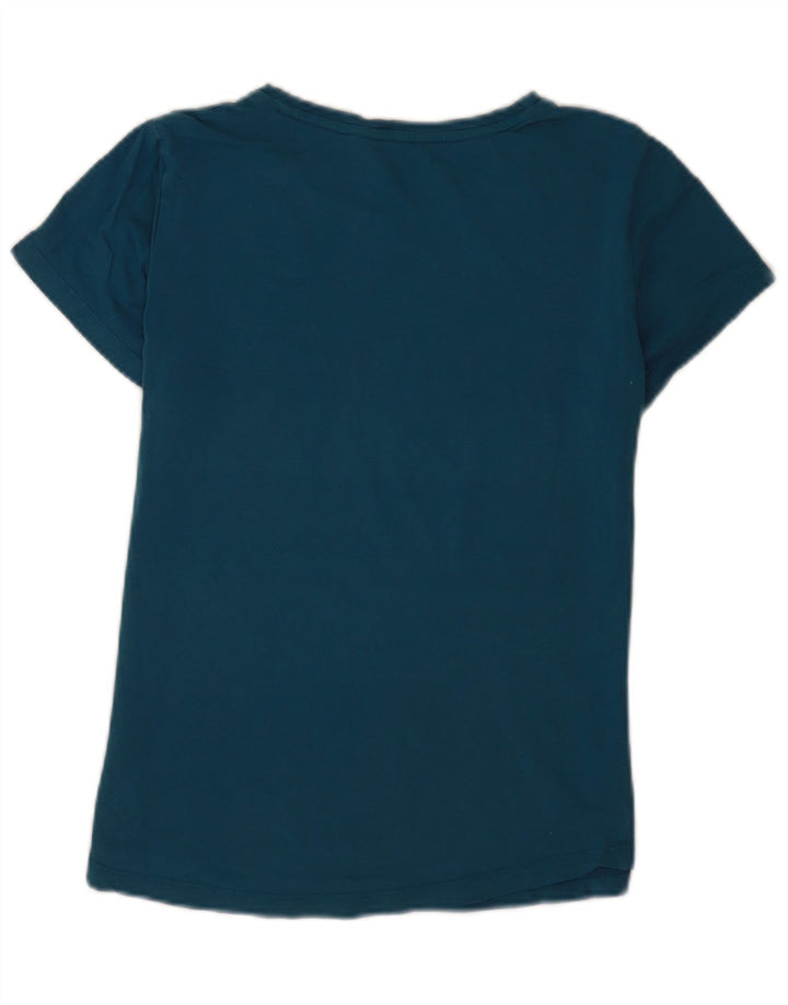 Puma Womens Graphic T-Shirt Top UK 12 Medium Blue