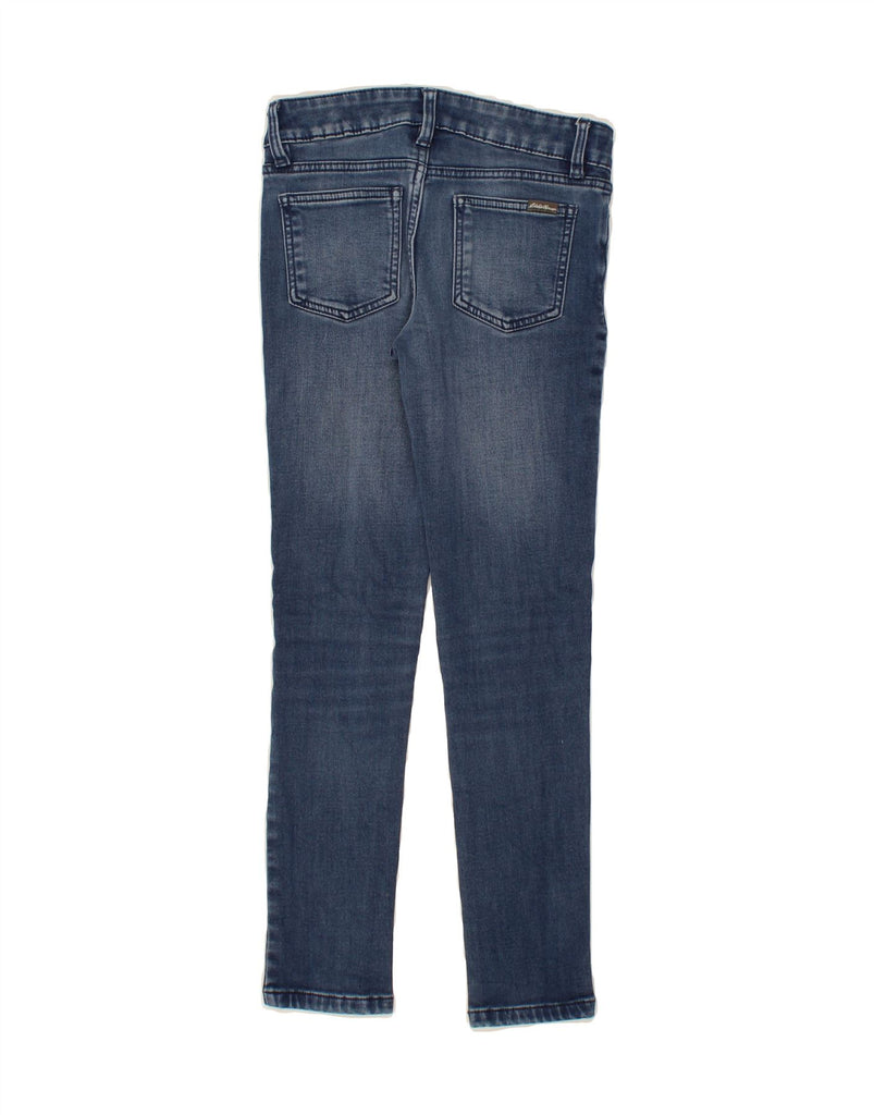 EDDIE BAUER Girls Skinny Jeans 9-10 Years W26 L24 Blue Viscose Vintage Eddie Bauer and Second-Hand Eddie Bauer from Messina Hembry 