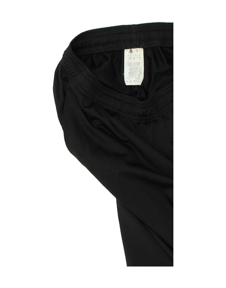 REEBOK Mens Tracksuit Trousers Joggers Small Black Polyester | Vintage Reebok | Thrift | Second-Hand Reebok | Used Clothing | Messina Hembry 