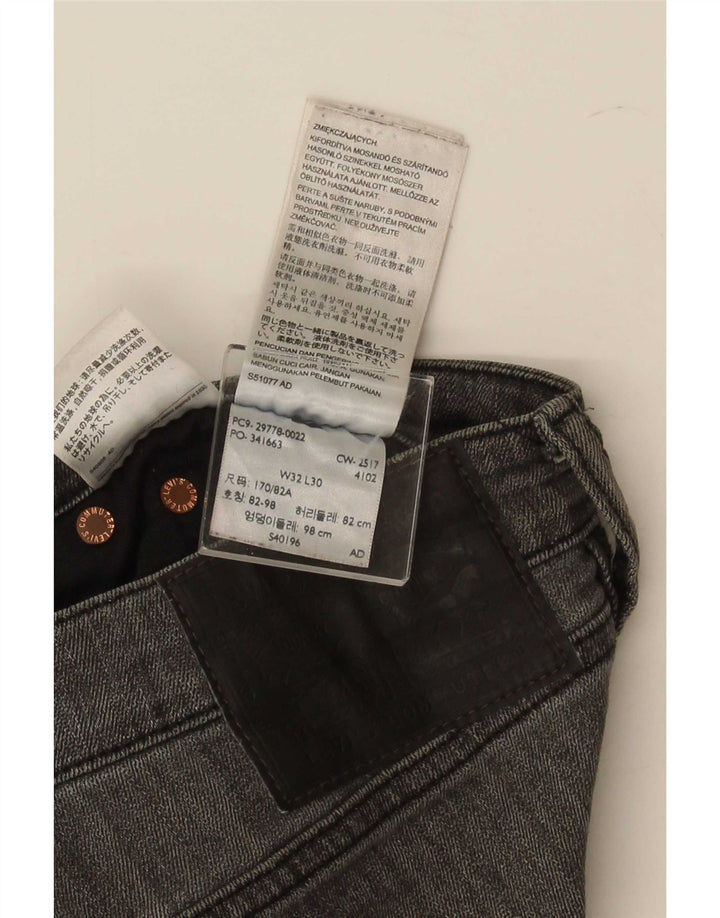 Levi's Mens Slim Jeans W32 L30 Grey Cotton