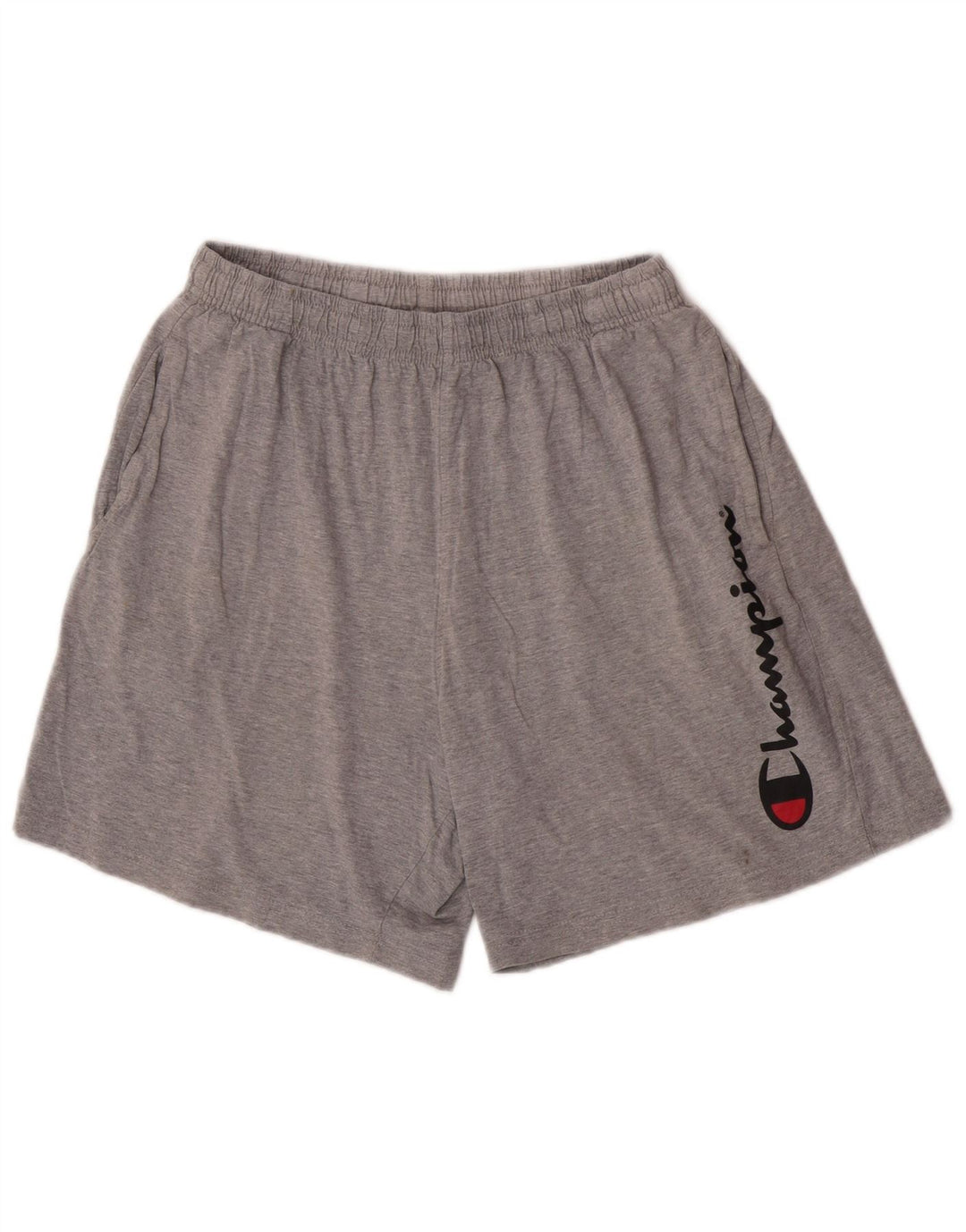 Champion Mens Graphic Regular Sport Shorts Small Grey Cotton