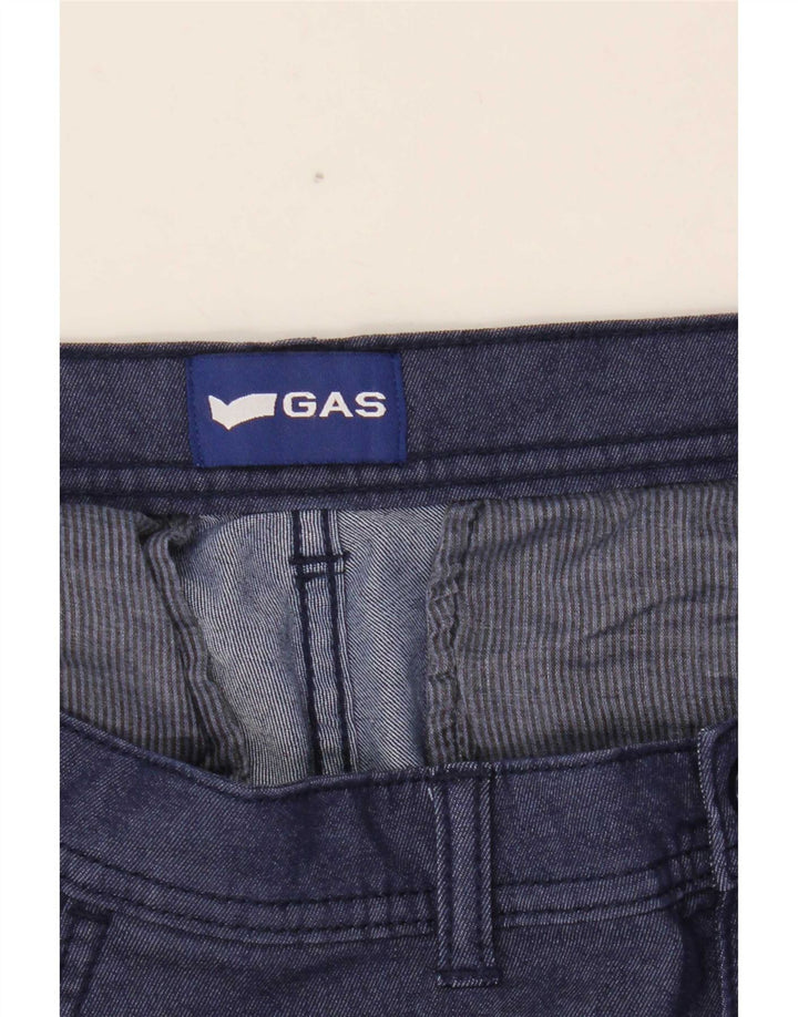 Gas Mens Cargo Shorts Medium W32  Navy Blue Cotton