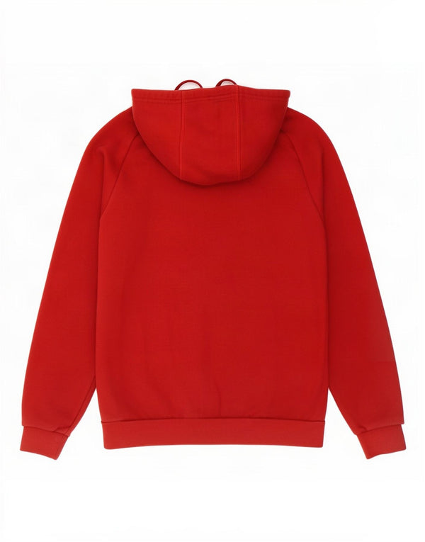 Adidas Mens Hoodie Jumper Small Red Cotton