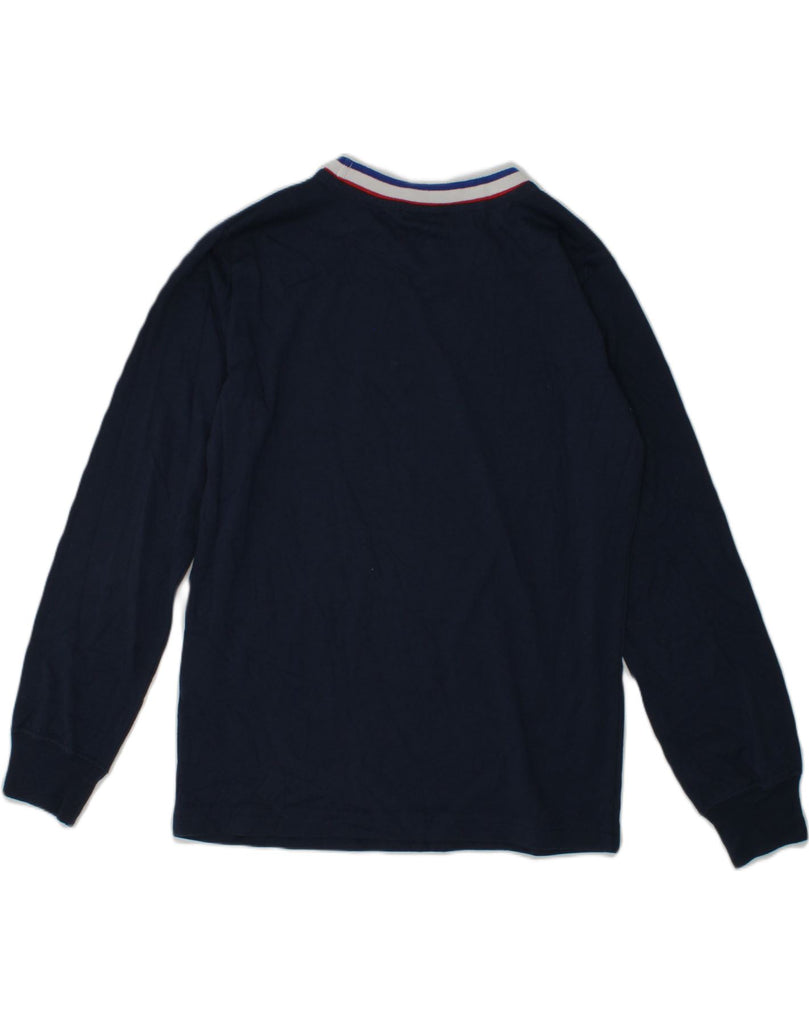 CHAMPION Boys Graphic Top Long Sleeve 7-8 Years Small Navy Blue Cotton | Vintage Champion | Thrift | Second-Hand Champion | Used Clothing | Messina Hembry 