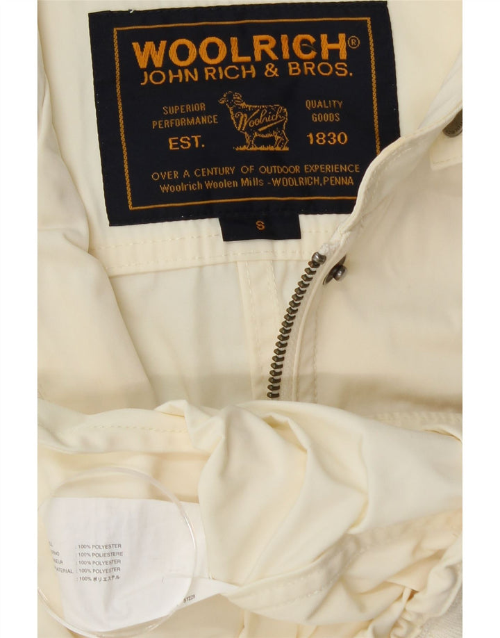WOOLRICH Womens Utility Jacket UK 10 Small Off White Polyester