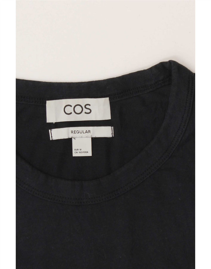 Cos Mens Regular T-Shirt Top Medium Navy Blue
