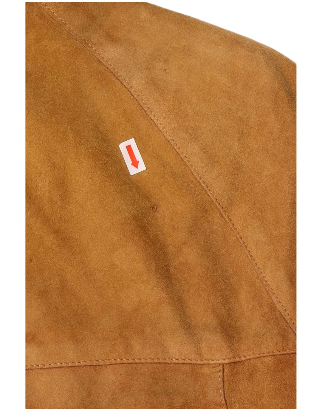 Vintage Womens Bomber Suede Jacket UK 12 Medium Brown Leather