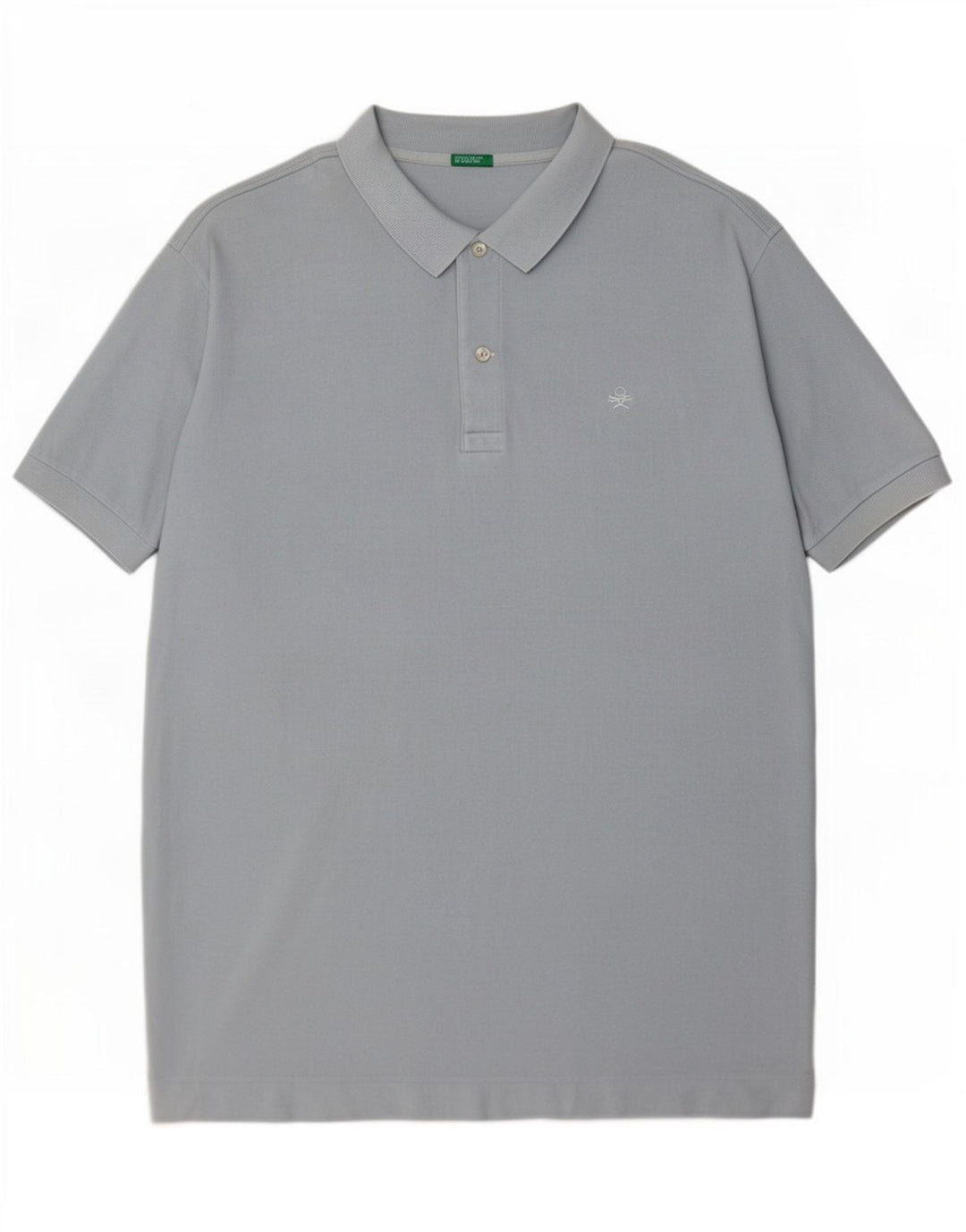 Benetton Mens Polo Shirt Large Blue