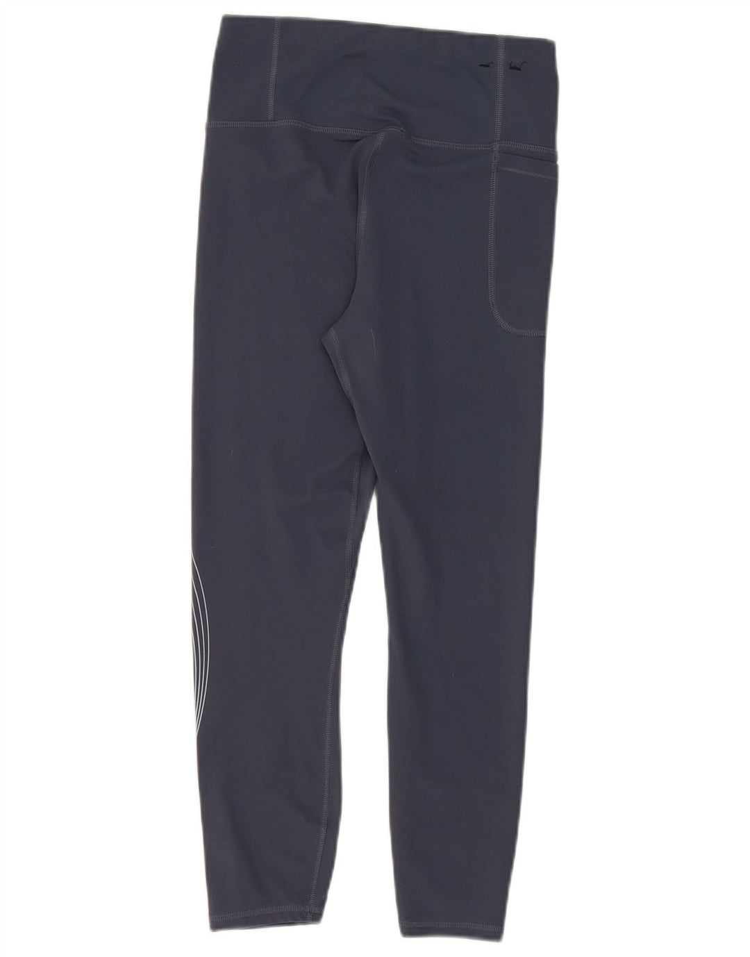 Under Armour Womens Graphic Crop Leggings UK 12 Medium Blue Polyester