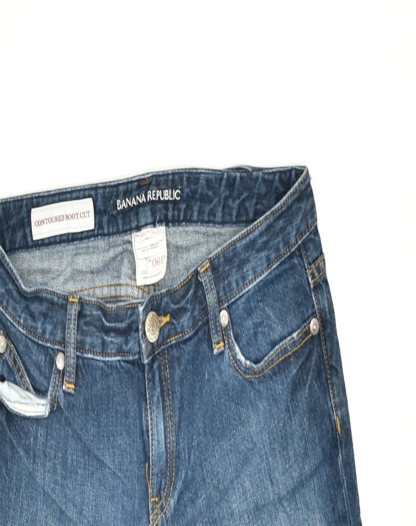 BANANA REPUBLIC Womens Petite Bootcut Jeans US 6 Medium W33 L31