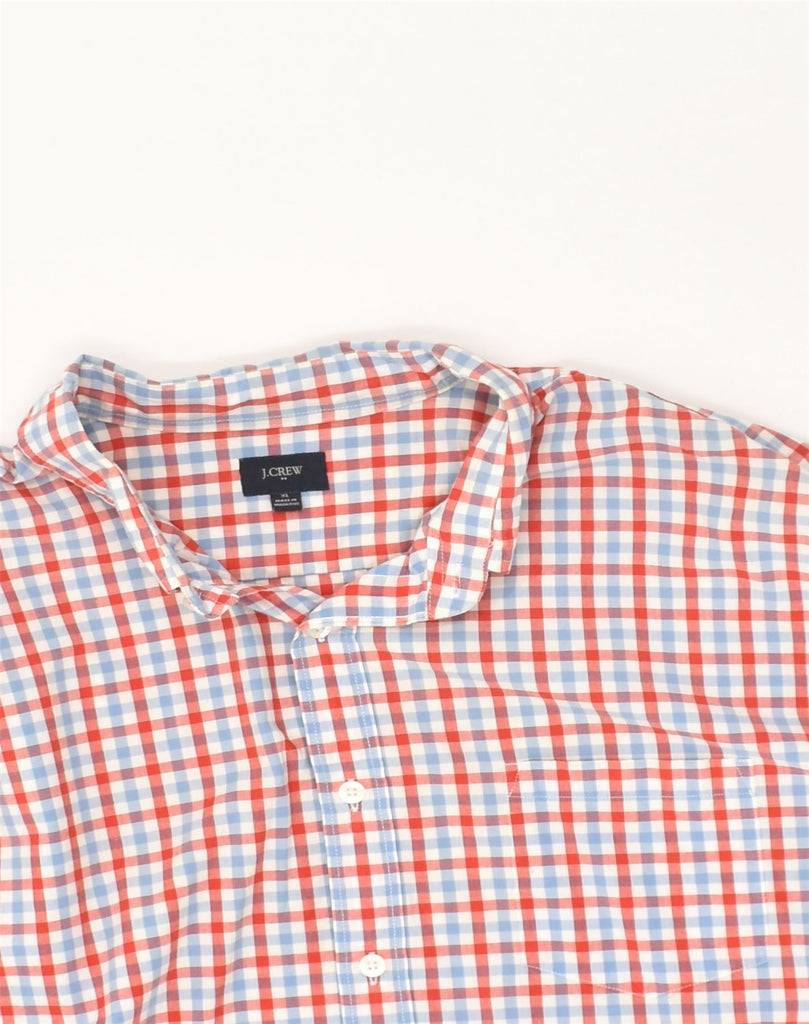 J. CREW Mens Shirt XL Red Check Cotton | Vintage J. Crew | Thrift | Second-Hand J. Crew | Used Clothing | Messina Hembry 