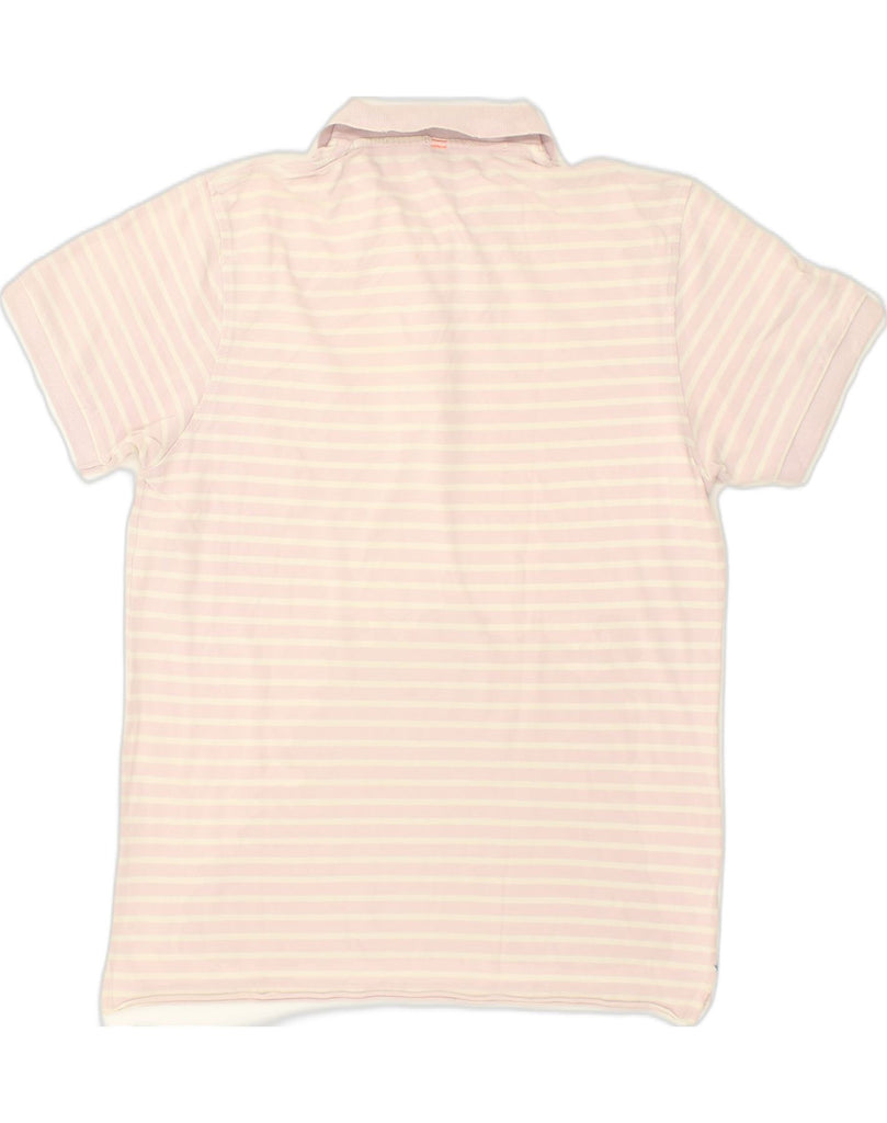 SUN68 Mens Polo Shirt XL Pink Striped Cotton | Vintage Sun68 | Thrift | Second-Hand Sun68 | Used Clothing | Messina Hembry 