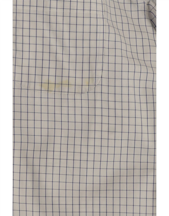 Brooks Brothers Mens Traditional Fit Shirt Size 15 1/2 Medium White Check
