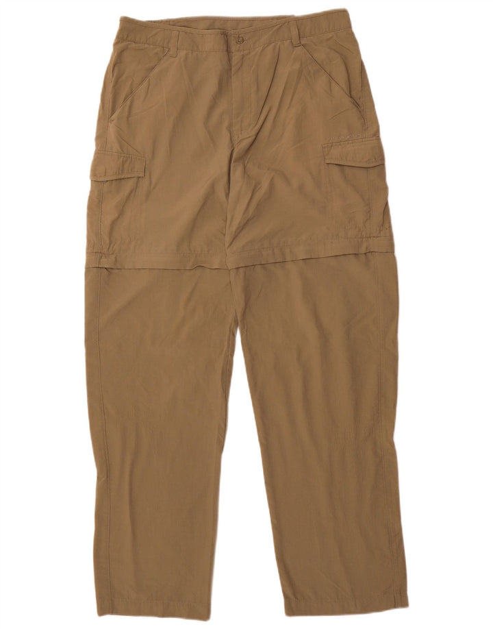 COLUMBIA Womens Tapered Cargo Trousers Medium W32 L31 Khaki Nylon