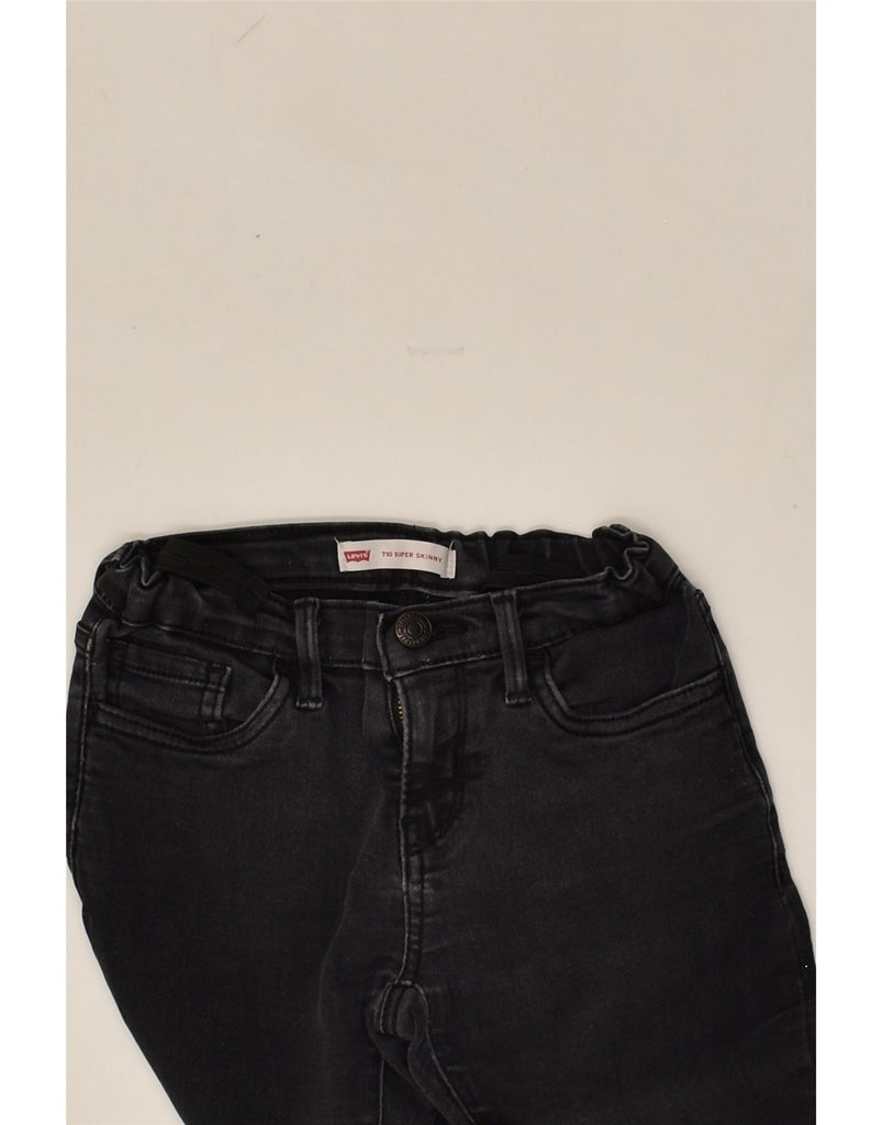 LEVI'S Girls 710 Super Skinny Jeans 6-7 Years W22 L23  Black | Vintage Levi's | Thrift | Second-Hand Levi's | Used Clothing | Messina Hembry 