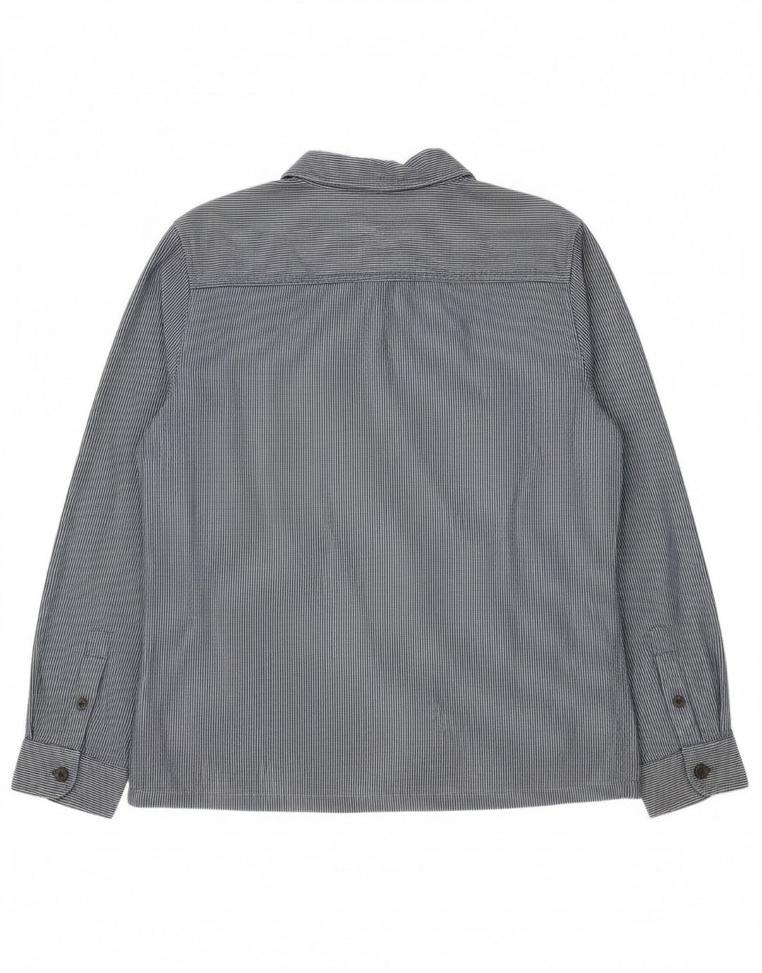 French Connection Mens Shirt Small Navy Blue Pinstripe Cotton