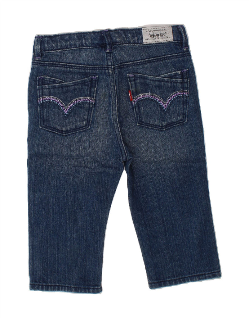 LEVI'S Girls Denim Shorts 4-5 Years W22 Blue Cotton Vintage Levi's and Second-Hand Levi's from Messina Hembry 