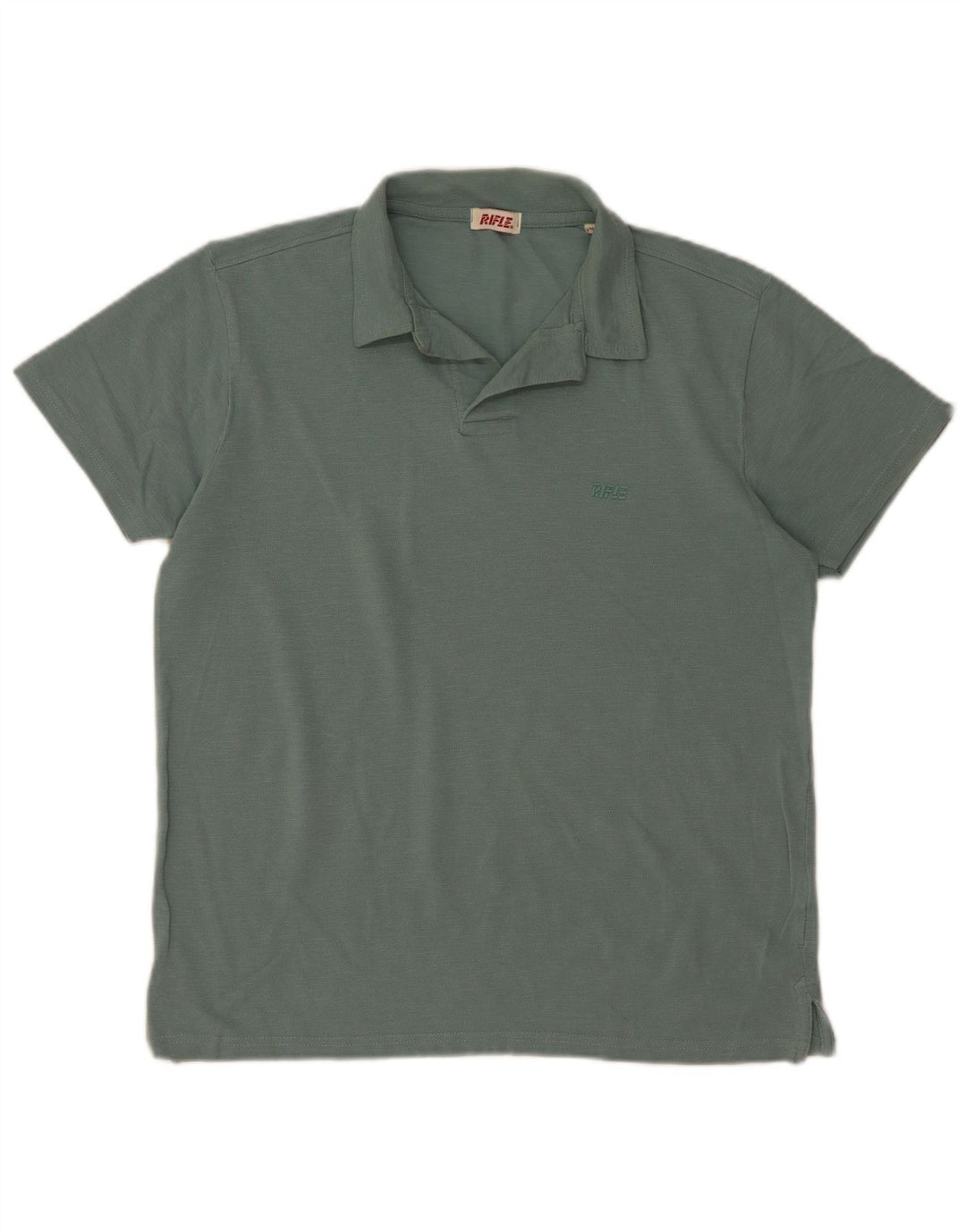 Rifle Mens Polo Shirt Medium Khaki Cotton