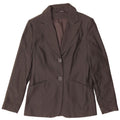 YESSICA Womens 2 Button Blazer Jacket EU 36 Small Grey Herringbone Viscose