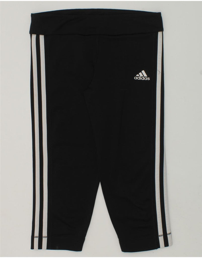 ADIDAS Girls Climacool Capri Leggings 11-12 Years Black | Vintage Adidas | Thrift | Second-Hand Adidas | Used Clothing | Messina Hembry 