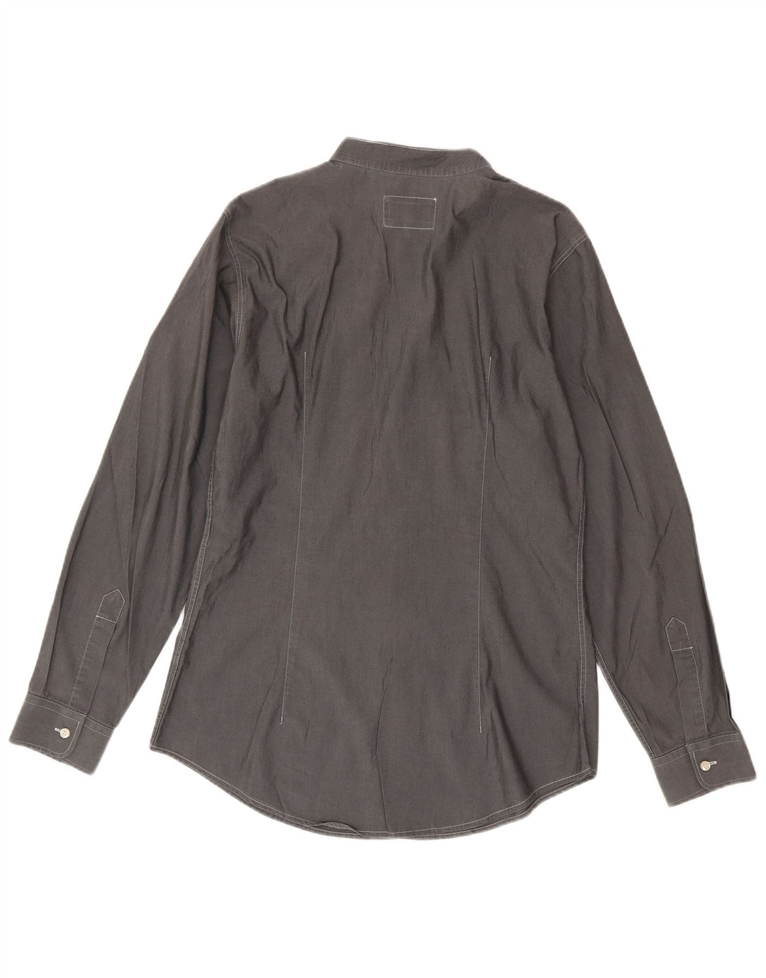 Armani Jeans Mens Shirt Large Grey