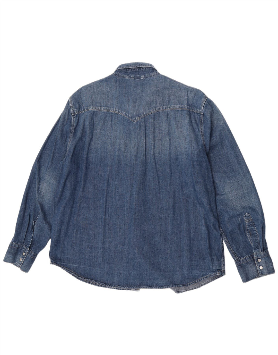 Levi's Mens Denim Shirt 2XL Blue Cotton