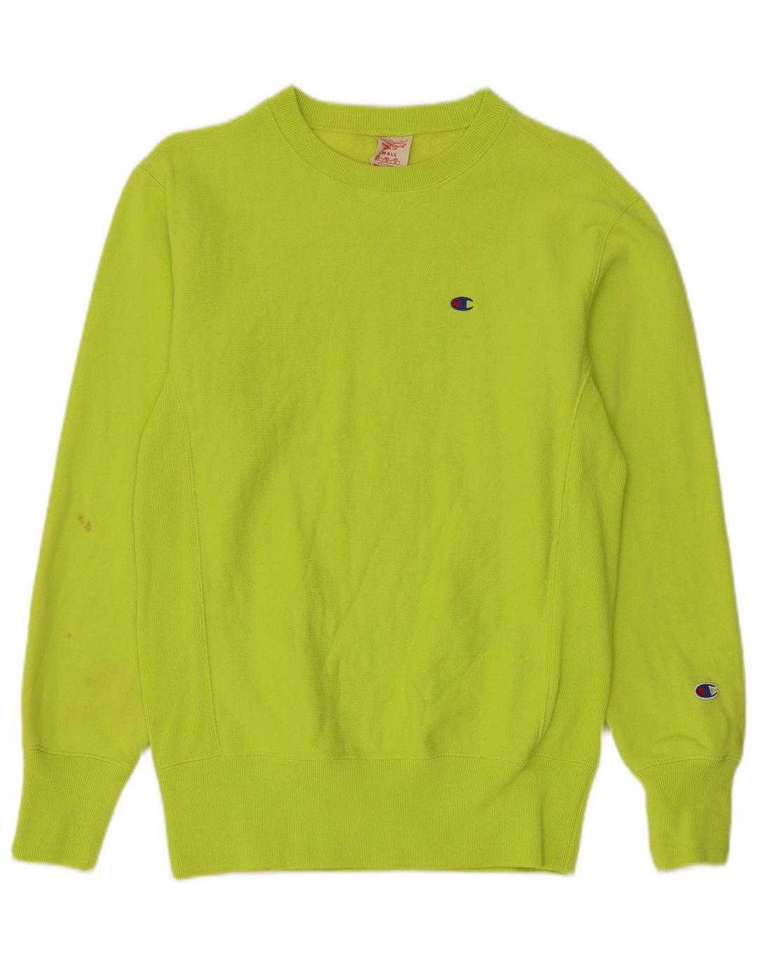 Champion Womens Sweatshirt Jumper UK 10 Small Green Cotton