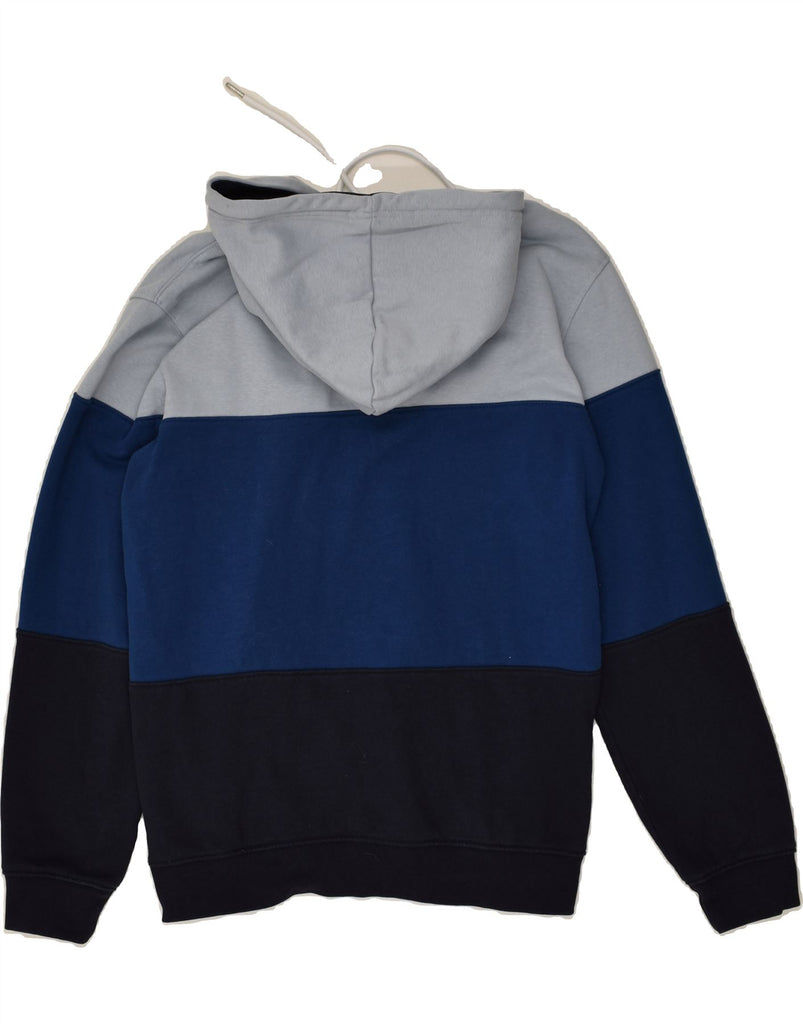 CHAMPION Mens Hoodie Jumper Medium Navy Blue Colourblock Cotton | Vintage Champion | Thrift | Second-Hand Champion | Used Clothing | Messina Hembry 