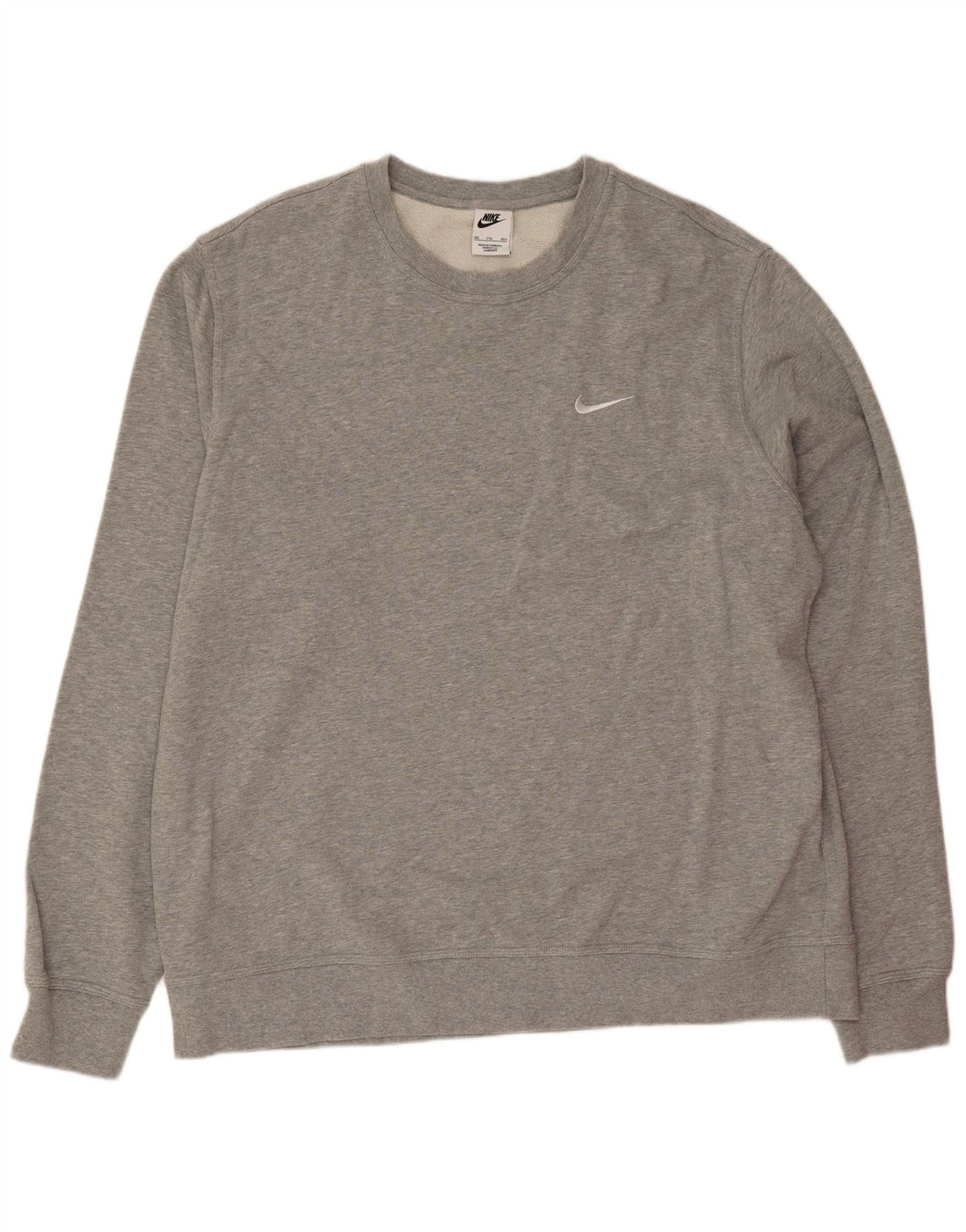 Nike Mens Sweatshirt Jumper 2XL Grey Cotton