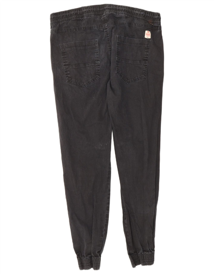 SUPERDRY Mens Joggers Casual Trousers W36 L30 Black Cotton